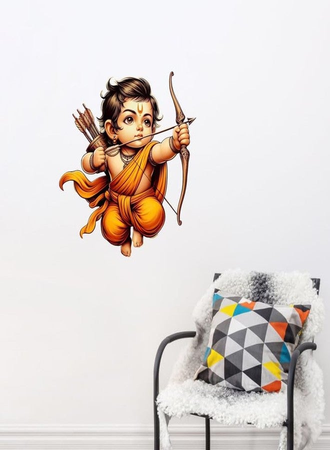 Sticker Studio ملصق حائط من الفينيل PVC بتصميم اللورد رام من ستيكر ستوديو - مثالي لغرفة المعيشة، غرفة النوم، الردهة، غرفة الأطفال، غرفة اللعب (المقاس - 50 سم × 45 سم) - Image 3